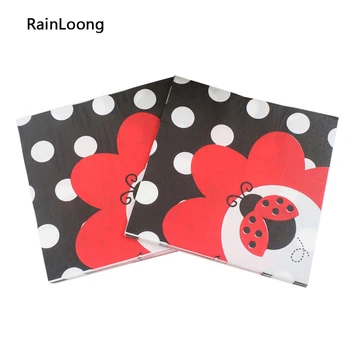 [RainLoong] Böcek Kağıt Peçete Şenlikli & Parti Malzemeleri Doku Dekopaj Peçete 33 cm 33 cm 20pcs/paket/lot*