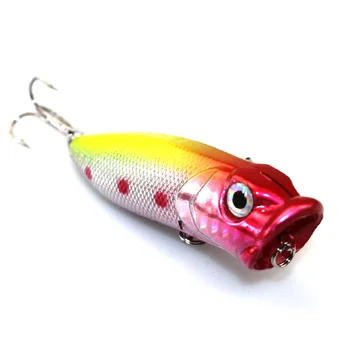 5 Adet Çok 13 g Japonya Balıkçılık Marka Poper İçin 6.5 CM Sert Plastik 6 Yem# Hooks Metre Isca Yapay Yem Balıkçılık Cazibesine Popper