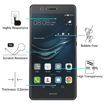 Huawei Honor 6 LYO İçin Huawei İçin 9 H Sertleştirilmiş Cam Onur 5A Y6 II Kompakt-L21 5.0