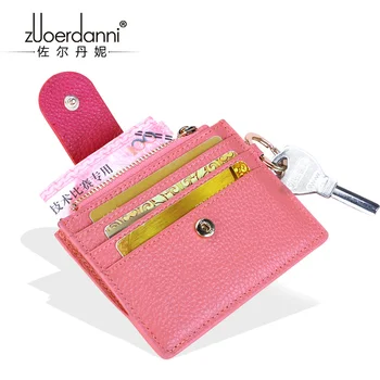 2017 yeni kart çanta kadın ince deri banka kartı çanta kadın Koreli kadın deri cüzdan kart sahibinin