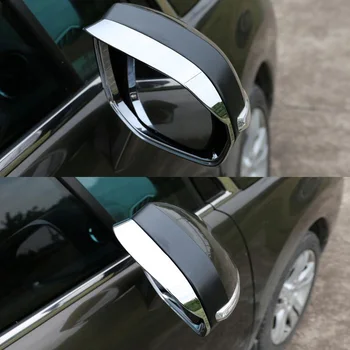 Peugeot 3008 2013-2016 Araba dikiz Aynası Kaş göz Kapağı Yağmur Koruma Payetler Araba İçin YAQUİCKA-Stil Döşeme Krom ABS kapak