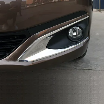 Yüksek kaliteli ABS Peugeot 301 2017 araba Aksesuarlar İçin Ön Sis Farları Sis lamba kapağı trim krom