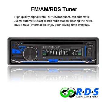 1 DC Dın Bluetooth Araba DVD oynatıcı Desteği VCD/SD/USB/AUX-AM/FM/RDS Radyo Stereo