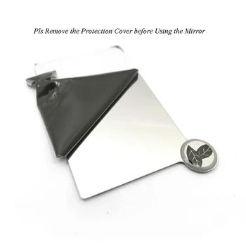 PU Dava ile Brainbow 1 adet Kırılmaz Kartı Makyaj Aynası Paslanmaz Çelik Kırılmaz Cep Aynası, Kompakt, Taşınabilir Ayna