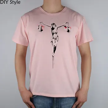 BANKSY İSA ALIŞVERİŞ ÇANTASI t-shirt pamuk Lycra en Moda Marka t gömlek erkekler Yüksek Kalite yeni