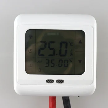 Dijital Dokunmatik Ekran Beyaz ışıklı Termostat yerden Isıtma Sıcaklık kontrol Otomatik Kumanda Isıtma