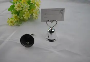 10 adet Gümüş Çan Düğün Yer Kart Sahibi Düğün Masa Numaraları Tutucu Düğün Dekorasyon Düğün Malzemeleri