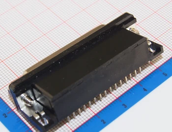 44 2 Adet ALT Dişi dik Açı PCB Bağlayıcı 3 Satırları Seri bağlantı noktası Siyah Pin D-