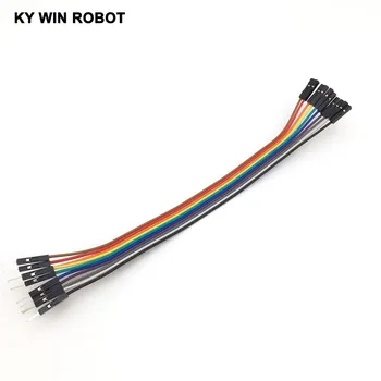 DuPont hattı Arduino İçin kadın Renk Breadboard Jumper Tel Kablo Atlamak için tek 20cm 2.54 mm-tek Pin erkek 10 adet