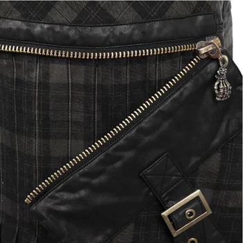 Punk Yaz Erkek S Cepli Siyah Pamuk Sokak Kişilik Vintage Pantolon Etek-225 Sonbahar Casual Gevşek Yazın