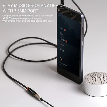 Bilgisayar Araba İçin Dişi Stereo Ses Kablosu için Cabletime Aux Kablosu Kulaklık Uzatma Kablosu 3.5 mm Jack Erkek N068 Hoparlör iphone