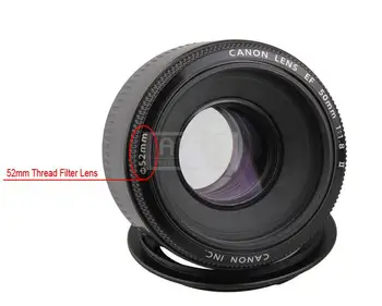 Kamera Makro Lens 49mm 52 mm 55 mm 58mm 62mm 67mm 72mm 77mm Filtre Canon DSLR fotoğraf Makinesi için Lens Mount Adaptörü Ring İplik Ters