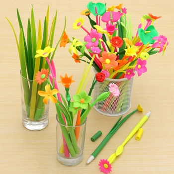 Tatlı Şanslı Flora çiçek çiçek 12pcs/lot 1 Moda Sıcak yaratıcı kırtasiye tasarım Ücretsiz kargo Kırtasiye kalem Tükenmez Kalem