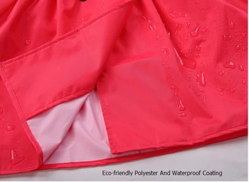 2017 Moda Marka Sevimli Prenses Elbise çocuk Yağmurluk Yağmur giyim Çocuk Kızın Polyester Sarı Kırmızı Yağmur Ponchos chubasquero Açması