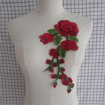 çiçek Çiçek Dantel Kumaş Elbise Aplike Bluz Dikiş Süsler Yaka Yaka Kostüm Dekorasyon Aksesuarları DİY İşlemeli