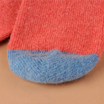 Satılık 5 Çift Kış Kadın Yün Çorap Örme Rahat Yamalı Desen Meias Çorap Sonbahar Elastik Bayanlar QMH Feminino
