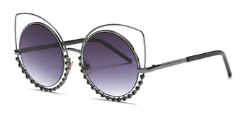 Sıcak 2018 Moda Kadın Lüks Marka Tasarımcı Vintage Güneş Kadın Perçin Tonları 364M Büyük Çerçeve Tarzı gözlük gözlük güneş Gözlüğü