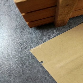 Çay Kurabiye İçin Gıda Kağıt Ambalaj Zip Kilit Alüminyum Çanta İçin 15 cm*10(100*10cm inç) 50Pcs/Lot Kraft Kağıt Torba tarzı ayağa