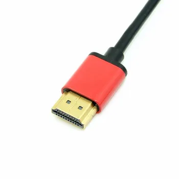 HDMI erkek V1 yemeği İnce HDMI Erkek.Kuyrugu Alaşım Shell Kırmızı ile 4 HDTV Kablo 1.5 m Renk 150cm/
