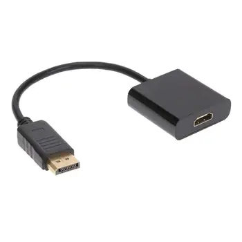 Dişi Kablo Adaptörü HDMI siyah DisplayPort DP Erkek Projektör HP/Dell Laptop için 1080P Port Dönüştürücü Destek Ekran