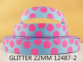 5Y12487 kerryribbon ping 22mm glitter şerit diy kızlar sahibidir Giyim Aksesuarları şerit mini sipariş $6 basılı