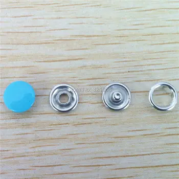 9.5 mm katı yüzey 5 renk bakır ek düğmeler tırmanmak kıyafet toka 100 setleri/lot pense seti+düğmesine