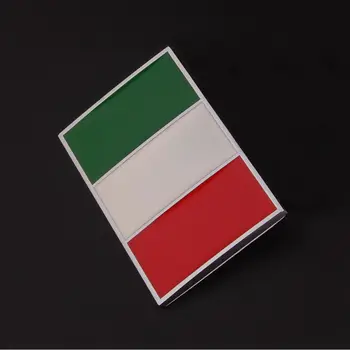 Iveco Lamborghini Alfa Romeo DeTomaso Maserati Zagato İçin BBQ@FUKA 3D Metal İtalya Haritası Ulusal Bayrak Sticker Araba Stil Uygun