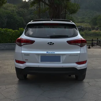 Hyundai Tucson 2016 Paslanmaz Çelik Arka Bagaj Kapağı Örtüsü Döşeme Kuyruk Kapısı Koruyucusu Bagaj Kapağı Araba İçin Aksesuarlar Şekillendirme