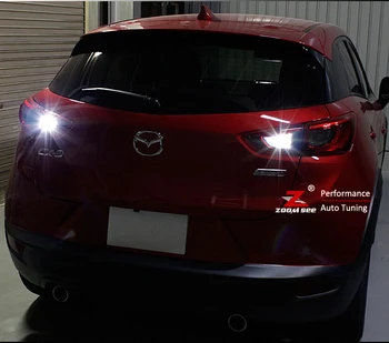 Ücretsiz 11pcs Hata 2 Mazda için+ () DJ Mazda Demio için plaka lambası + iç ışık kiti + Yedek Ters Ampul LED