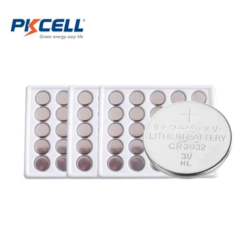 75Pcs*PKCELL 3V Lityum Pil CR2032, CR 2032, DL2032 BR2032 Düğme Pil