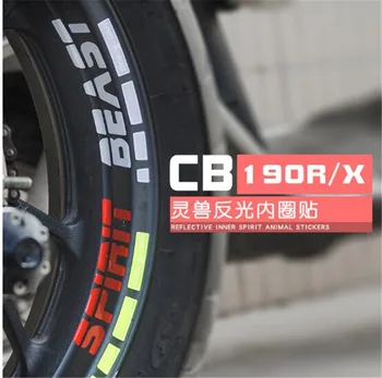 RUH CANAVAR Tekerlek Motosiklet Çıkartmalar CB190 Yansıtıcı su Geçirmez Tekerlek Çıkartmaları Crea Modelleme Moto Modifiye Aksesuar Çıkartmaları