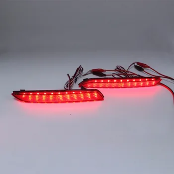 Kırmızı Arka Tampon Reflektör Lamba Araba su Geçirmez 2 adet Kuyruk Lambaları Sis Stop Uyarı Park Honda STEPWGN RG için uygun LED Lamba
