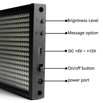 20x4İnch SMD P5 İşaret Modülü Programlanabilir Kaydırma İleti Metal Zincir,Mavi Zaman geri sayım ile Ekran Kartı LED