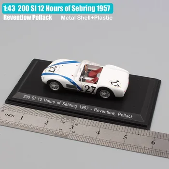 1957 No. Sebring 27 Reventlow Pollack dayanıklılık yarışı metal döküm model oyuncak araba 1:43 Ölçekli vintage Tipo 200 200Sİ 12 Saat