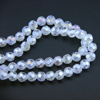 Moda 100-1000pcs Açık AB Sıcak Satış 32 Yönlü Top Boncuk Kristal Cam Süslü bir Mücevher Kolye Zanaat Perde DİY 12mm