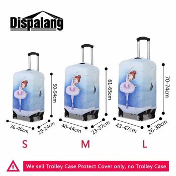 Dispalang kamuflaj Elastik Seyahat Bagaj Kapağı 18-30 İnç dava için fermuar kapatma ile Streç Bavul Koruyucu Örtü Serin