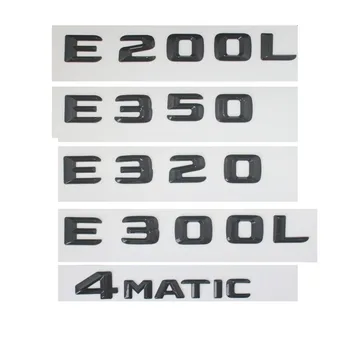 Parlak Siyah Gövde Mektuplar Mercedes Benz E43 Modelleri Sitemizde AMG E320 E350 E200 E300 E400 E500 gözle görülür netlik araya geldiklerinde E550 4MATIC için Amblem Rozet