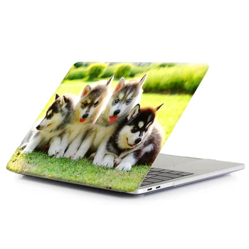 Pro Apple Mac için MacBook Air 11, 13 inç Baskı Husky Köpek Kapak için MTT laptop çantası Retina 13.3 12 15 Dokunmatik Bar Modeli A1706 A1707