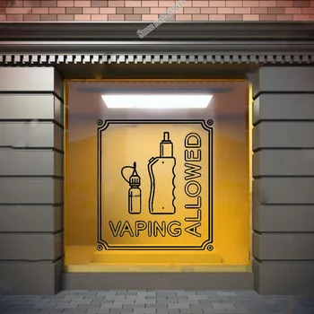 VAPİNG Duvar Pencere Çıkartma Vape Store Logo Sticker Vape Vape Sanat Duvar Çıkartmaları Modern Yaratıcı Dekoratif Yeni Dekor LC107 İZİN