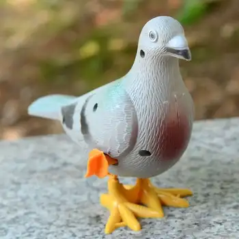 Küçük Güvercinler Bulmaca Çocuklar Şirin Oyuncak Clockwork İçin Simülasyon Geri Plastik Hayvan Modeli 1 Yıl Çekme Zinciri