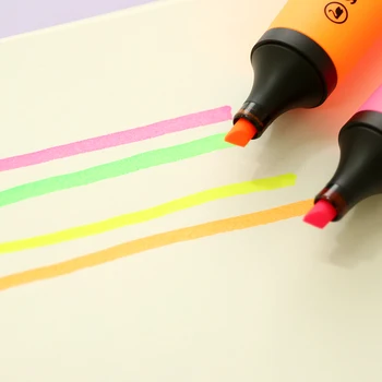 Kırtasiye Office çizim 20 adet/Lot Mini renk marker kalem vurgulayıcı Floresan spot Astar Malzeme maddeleridir FB826 malzemeleri