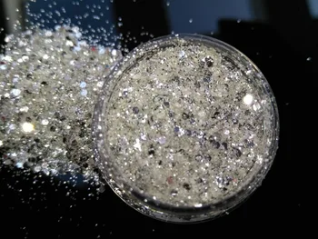 UV Glitter Toz Toz Levha Çivi Sanat Süslemeleri Küçük İnce Glitter ,5G Kavanoz,YTKL02265221148712212 PARLAYAN SAF %100 en İYİ GÜMÜŞ