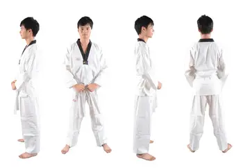 Geminbowl Gömlek pantolon giyim çocuk yetişkin taekwondo üniforma uzun kollu Pamuk Tekvando