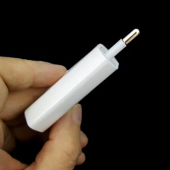 İPhone 8 Pin İçin 10 ADET/Lot AB Tak Beyaz Renk Duvar USB Şarj Cihazı Apple iPhone 6 Artı 5 5S Kablo + Şarj Adaptörü Şarj