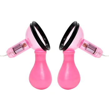İKOKY Göğüs Pompası Masaj Meme Klitoris Uyarıcı için Meme Enayi Seks Oyuncakları Titreşimli Vibratör 7 Hız Fetiş