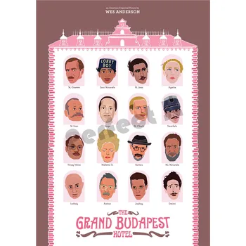 Grand Budapest Hotel Ev dekoratif beyaz kuşe kağıt Poster Duvar Sticker Ev Dekorasyon Decora