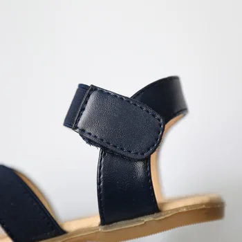 Kızlar Sandalet Bej Siyah Size21 Döngü Yaz burnu Açık Yüksek Kaliteli Kanca için 30 2018 Yeni Tüm Maç Düz Renk Çocuklar Ayakkabıları Moda