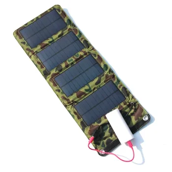 5 V 7W Taşınabilir harici Akü Güç Bankası Cep telefonu Güneş Şarj Çantası Katlanır
