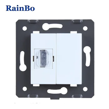 RainBo Ücretsiz Kargo Beyaz Plastik Malzeme HDMI Soket AB Standart soket A8HDW İçin Aksesuar İşlev Tuşu DİY