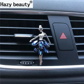 100 araba havalandırma süs Arabada puslu güzellik Bale kız Araba parfüm klibi Hava taze malzemeleri-stil Parfüm Orijinal